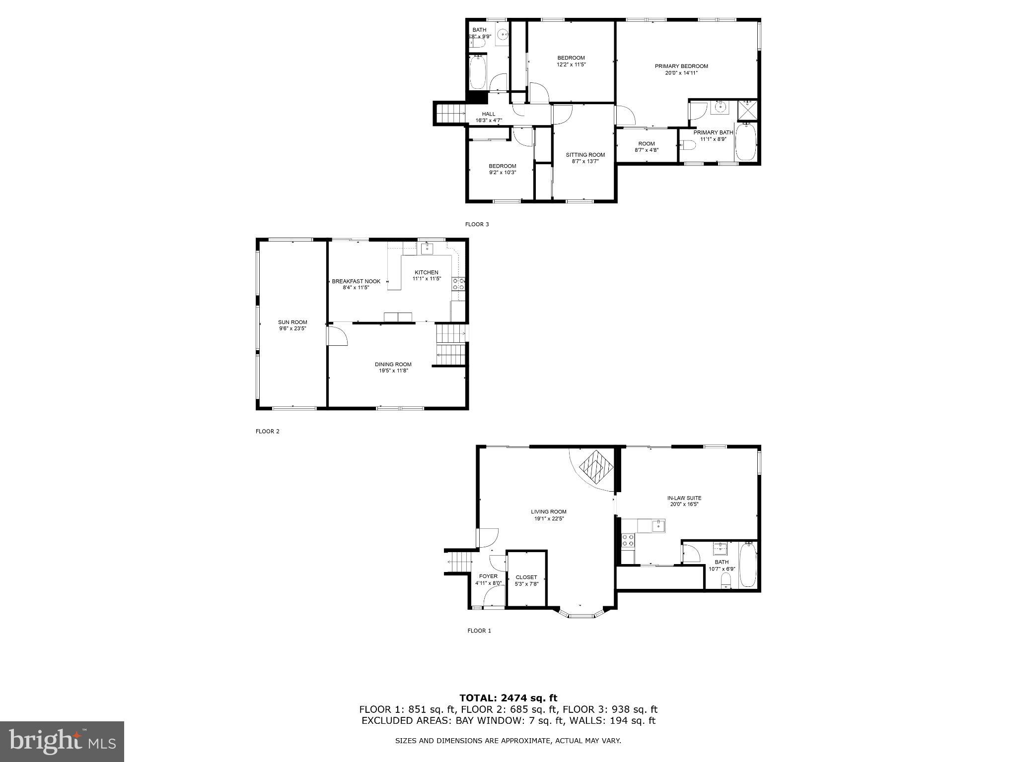 10 Delaware Drive Salem, NJ 08079 - Photo 37 of 41 Spacious multi-level home layout blueprint.