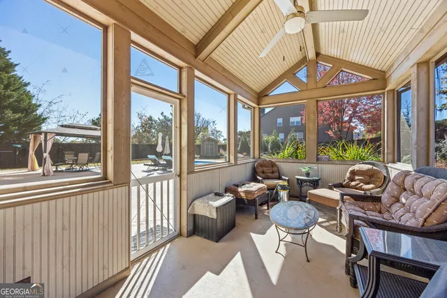 a view of workspace with furniture