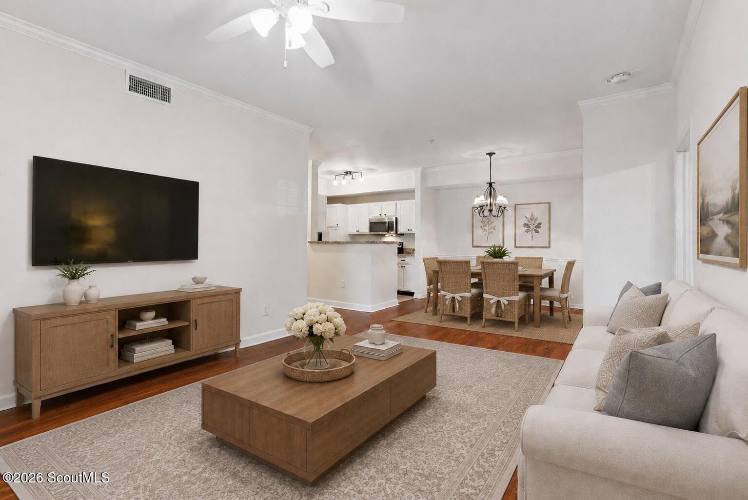 1704 Frederica Road, Unit 507 St. Simons Island, GA 31522 - Photo 4 of 43 Photo is virtually staged - Living room