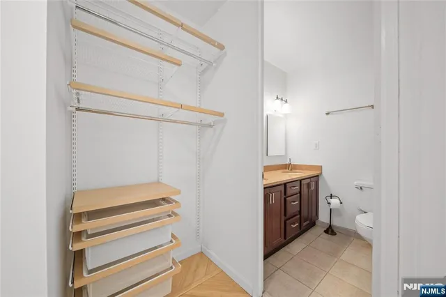 a view of bathroom and utility room