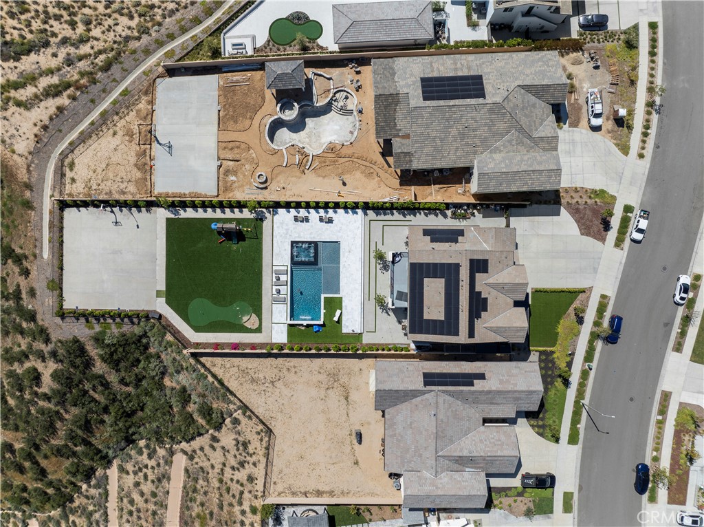 28346 Old Spgs Road Castaic, CA 91384 - Photo 57 of 69 an aerial view of residential houses with outdoor space