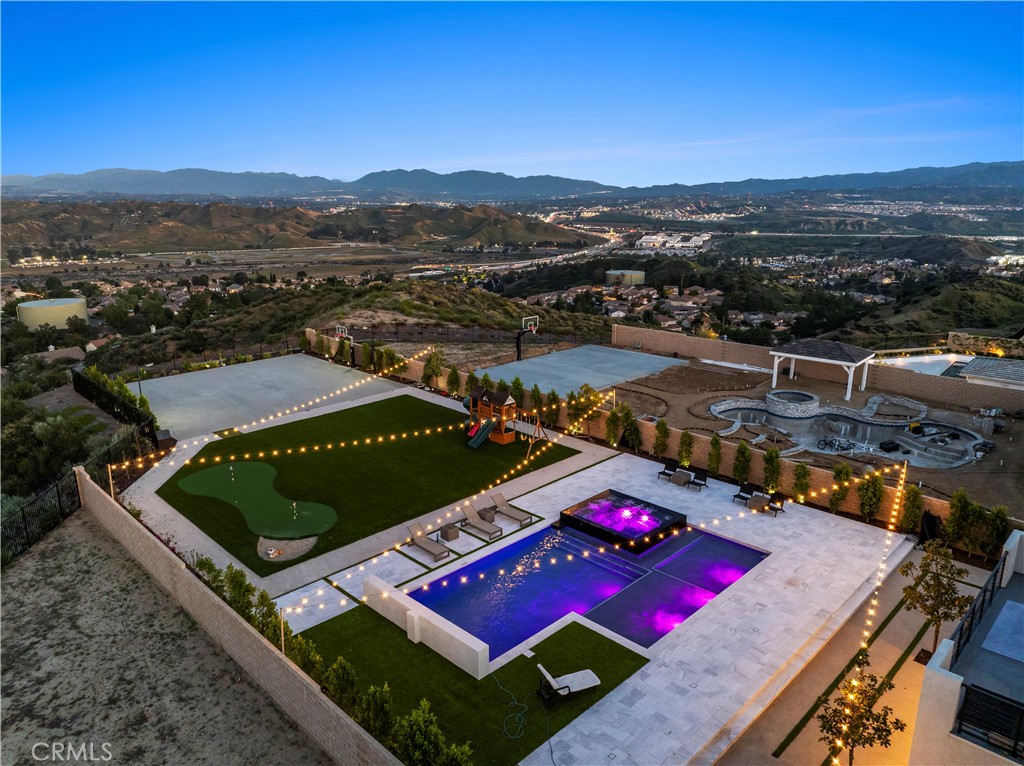 28346 Old Spgs Road Castaic, CA 91384 - Photo 66 of 69 an aerial view of a pool and a terrace view