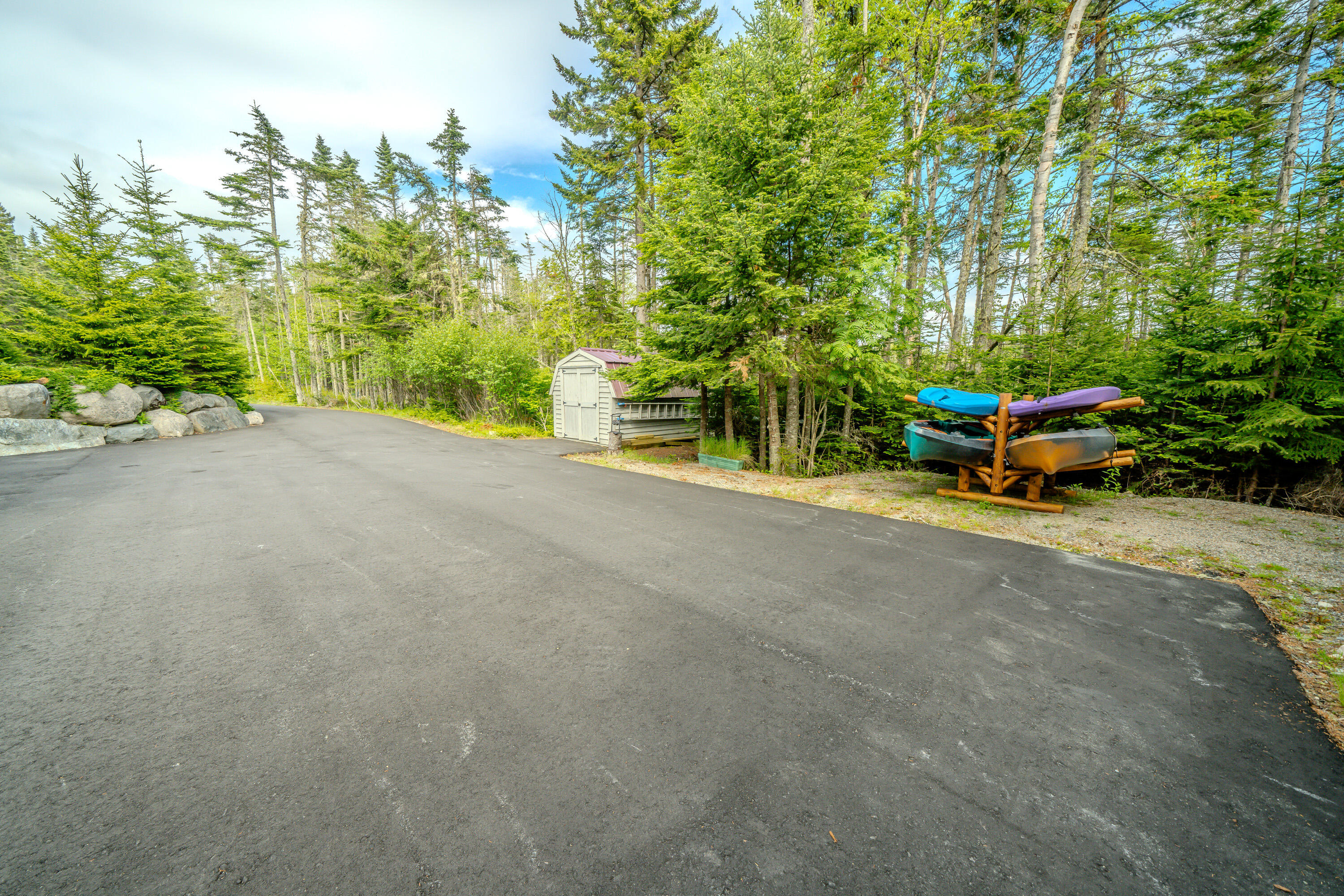 557 Yoho Head Road Machiasport, ME 04655 - Photo 59 of 136 OO-Paved parking-storage shed- Sea kayak