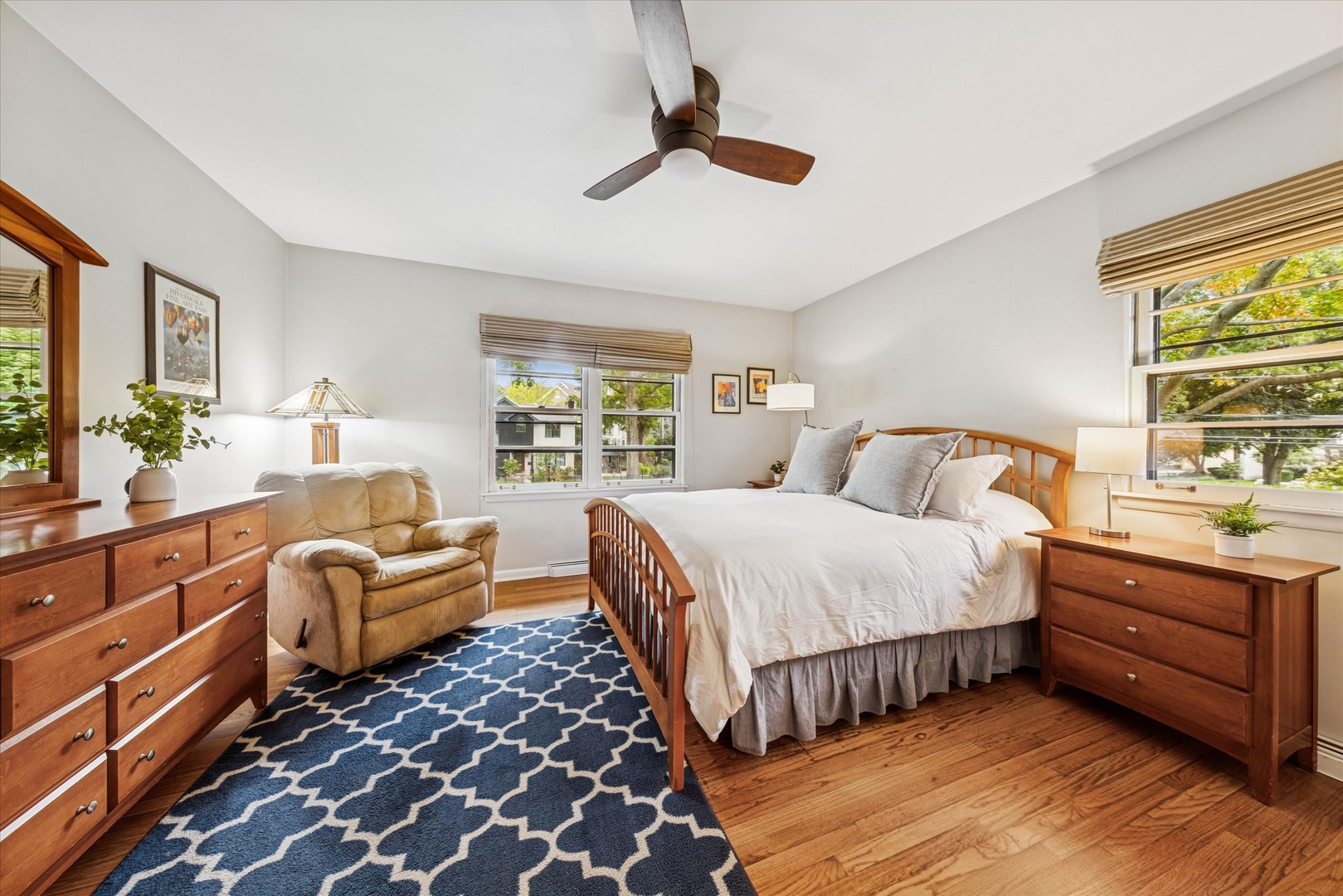 465 East Hillside Road Naperville, IL 60540 - Photo 11 of 23 a bedroom with a bed and a large window