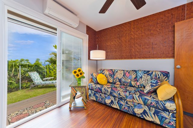 a front view of a couch