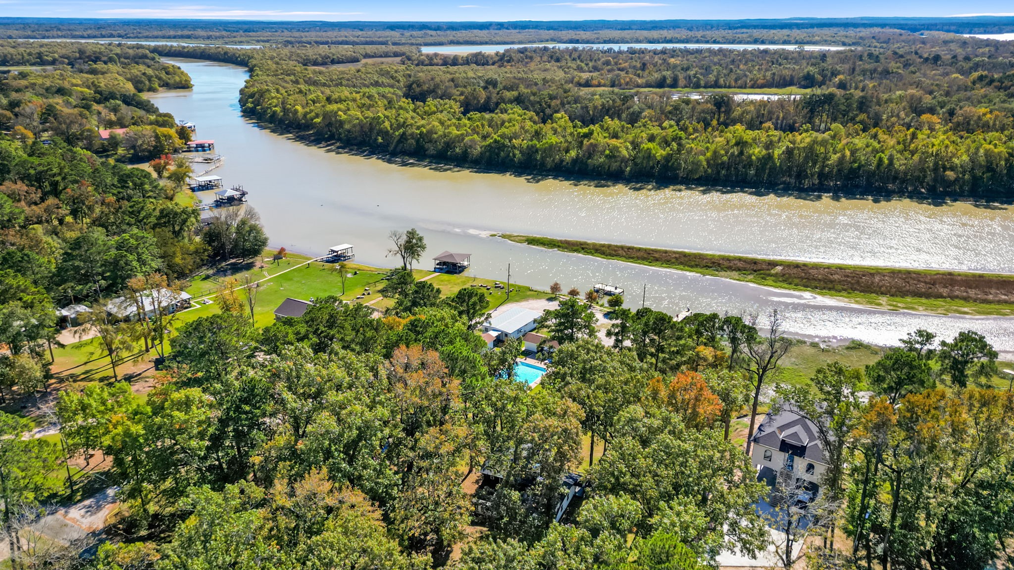 0 Hackberry Street Trinity, TX 75862 - Photo 4 of 7 an aerial view of a house with a lake view