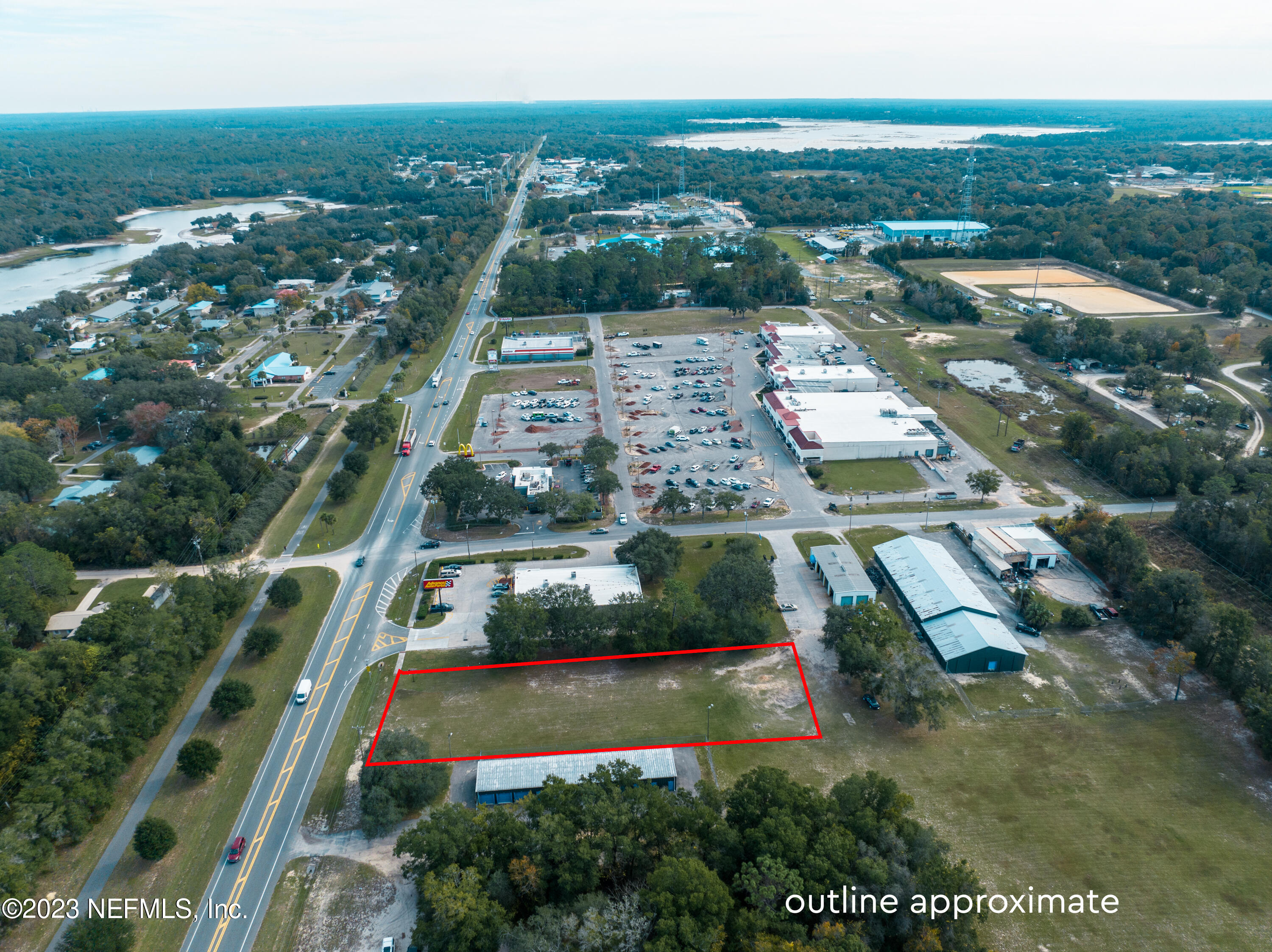 0 State Road 100 Keystone Heights, FL 32656 - Photo 9 of 15 an aerial view of residential houses with outdoor space
