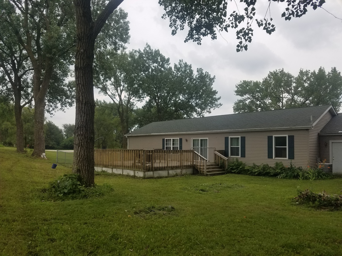25814 Mary Road Garden Prairie, IL 61038 - Photo 14 of 19 a view of house with a big yard and large trees