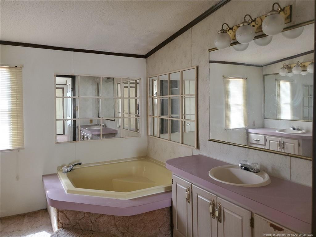 50 Old Forte Trail Spring Lake, NC 28390 - Photo 14 of 20 a bath tub sitting in a bathroom next to a sink