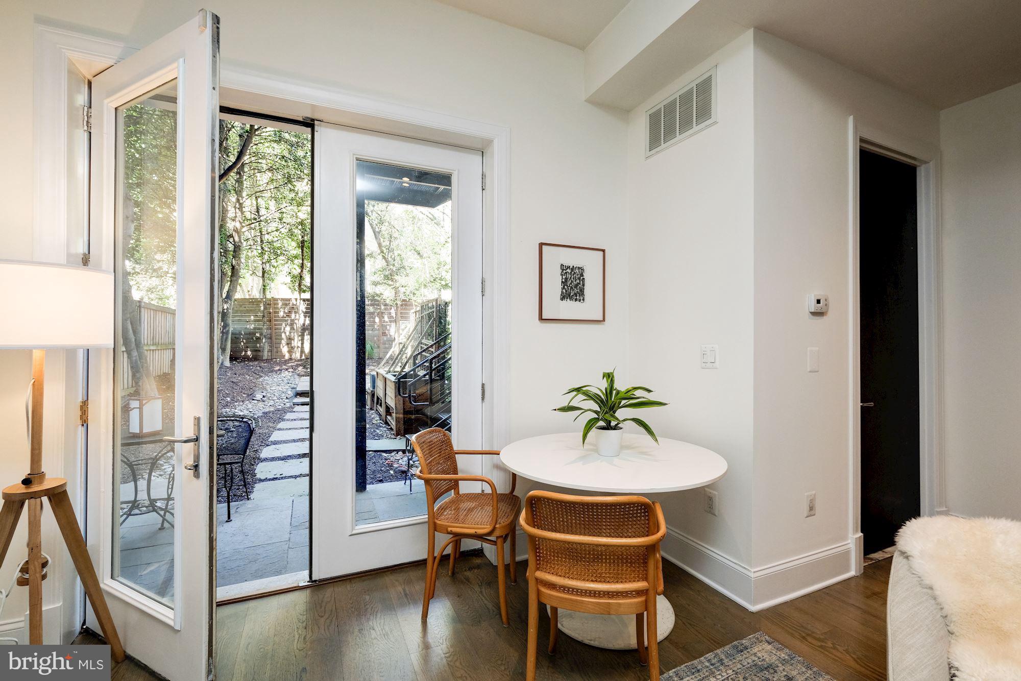 2009 Columbia Road Northwest, Unit 4 Washington, DC 20009 - Photo 7 of 18 Dining area with French doors to private yard