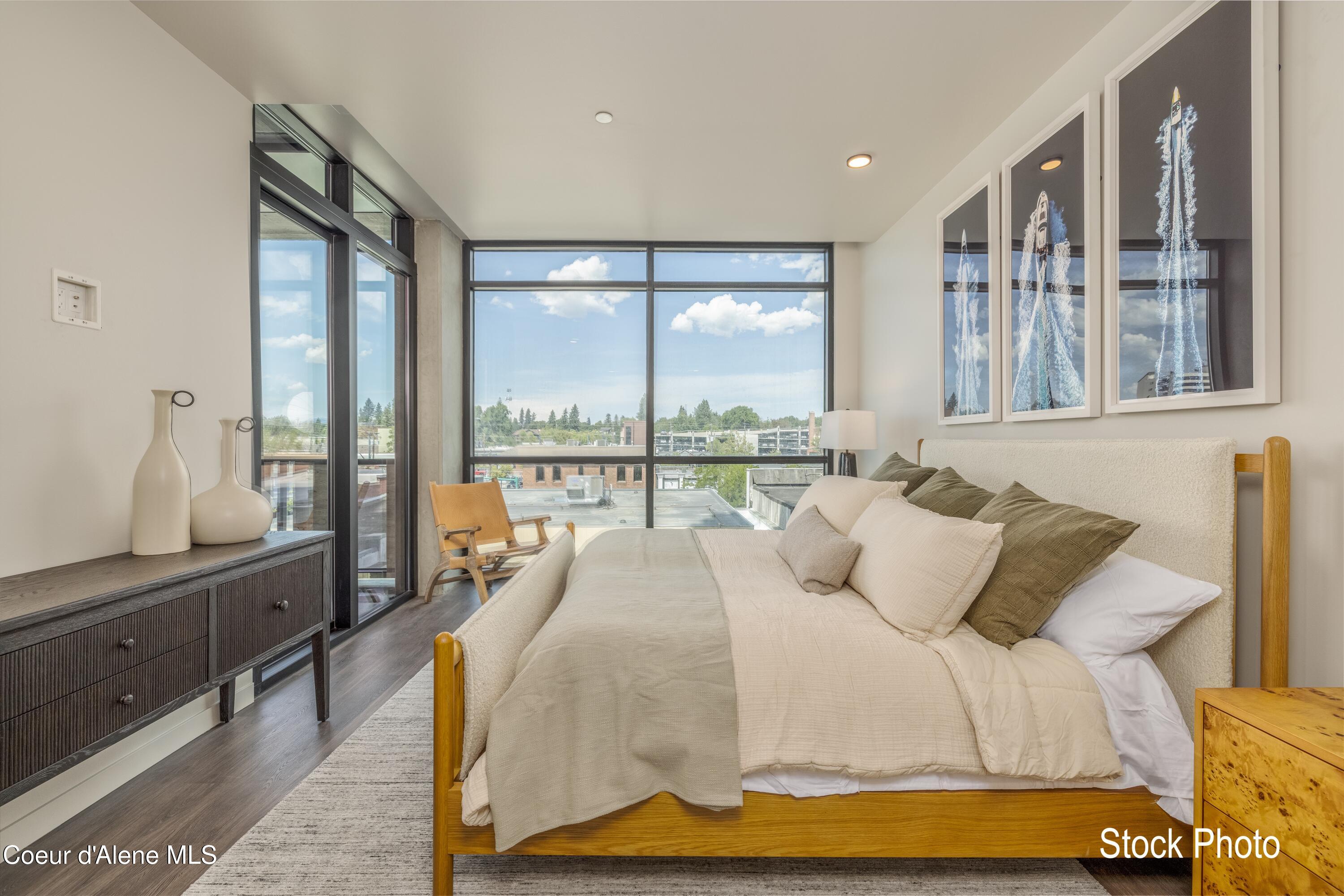 116 South 3rd Street, Unit 904 Coeur D'Alene, ID 83814 - Photo 17 of 45 14 Primary Bedroom Unit 401 Stock Photo