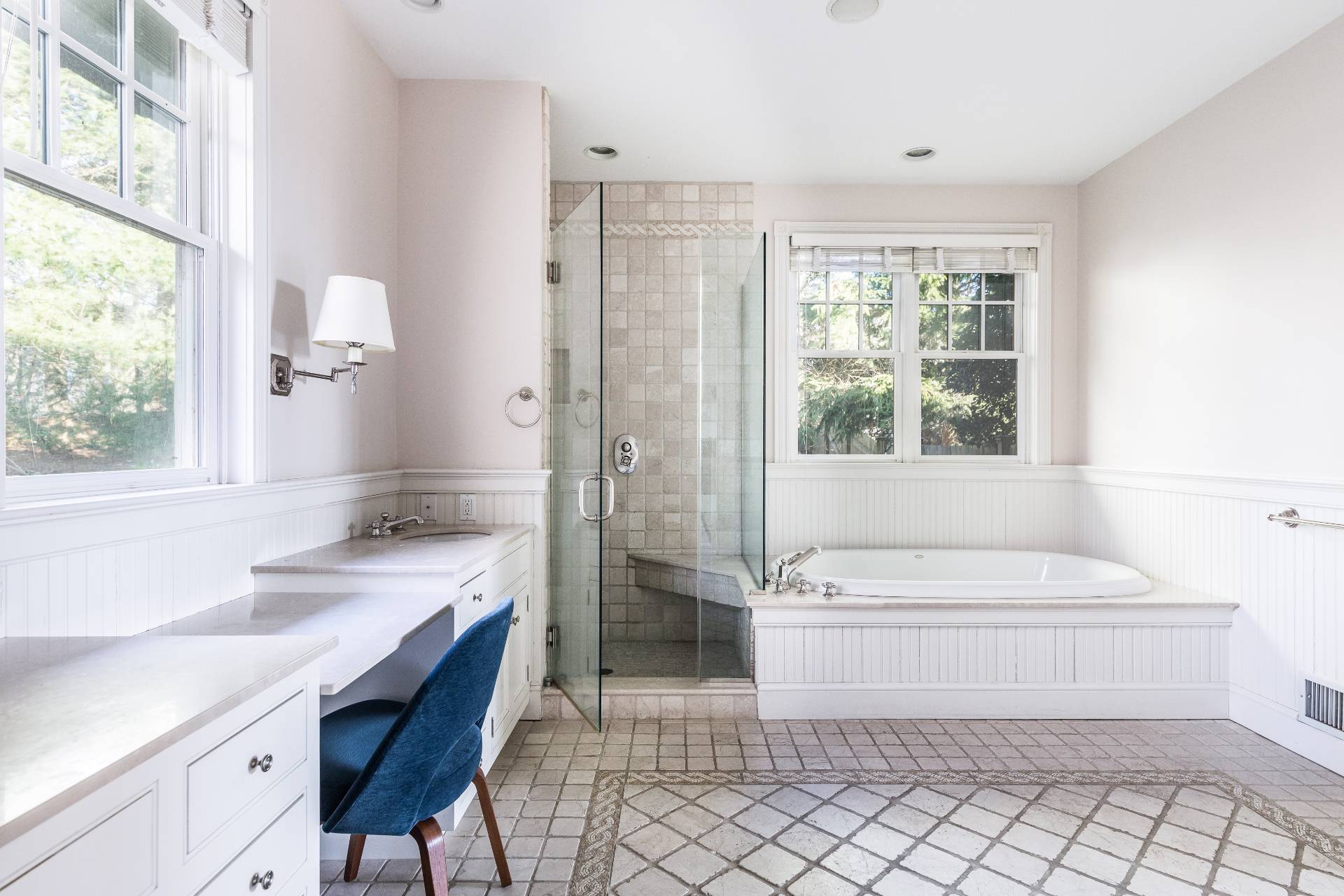5 Mill Path Bridgehampton, NY 11963 - Photo 23 of 30 a bathroom with a sink a toilet and a bathtub