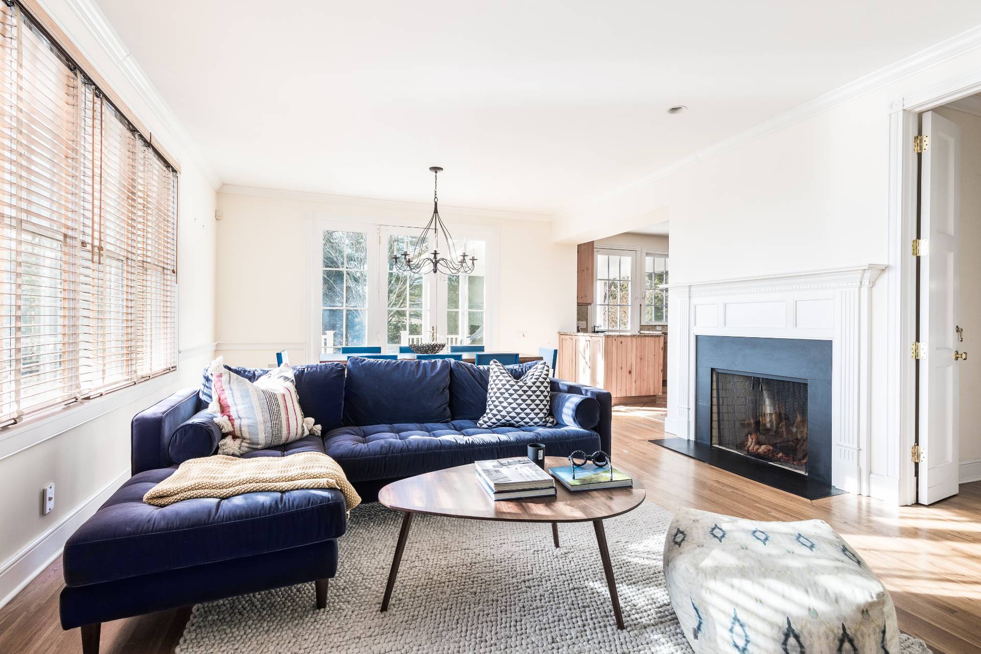 5 Mill Path Bridgehampton, NY 11963 - Photo 8 of 30 a living room with furniture and a fireplace