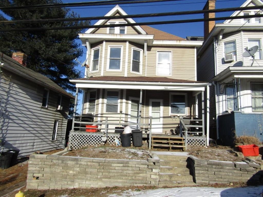 a front view of a house