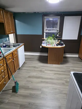 wooden floor in a room