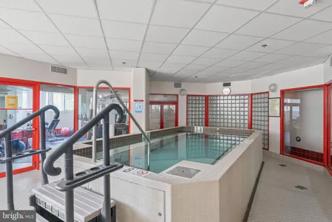 a view of a building and a street