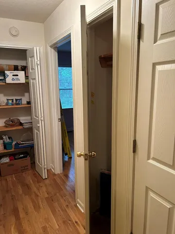 a view of a walk in closet