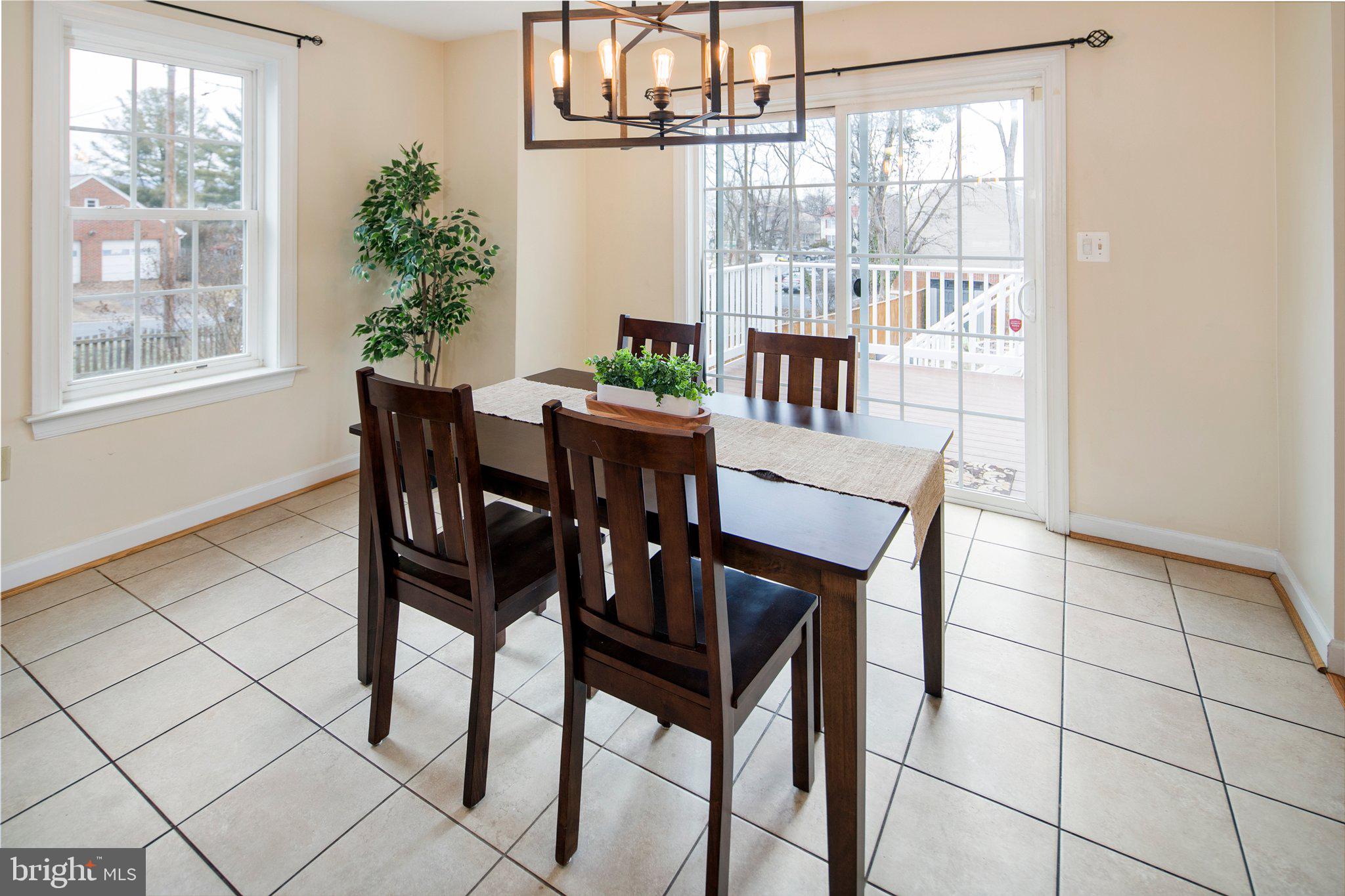 1643 A Shookstown Road Frederick, MD 21702 - Photo 8 of 41 Eat-in area leads to rear deck