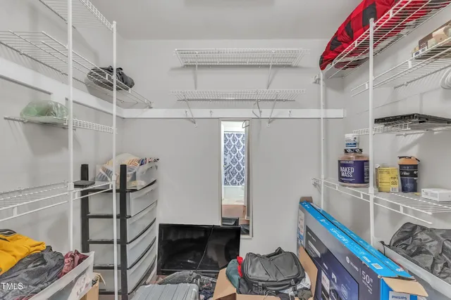 a view of closet area