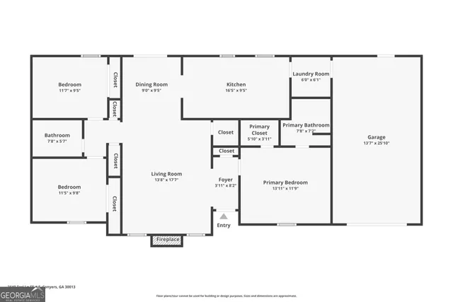 $1,815 | 2140 Teri Lane Southeast, Conyers, GA 30013