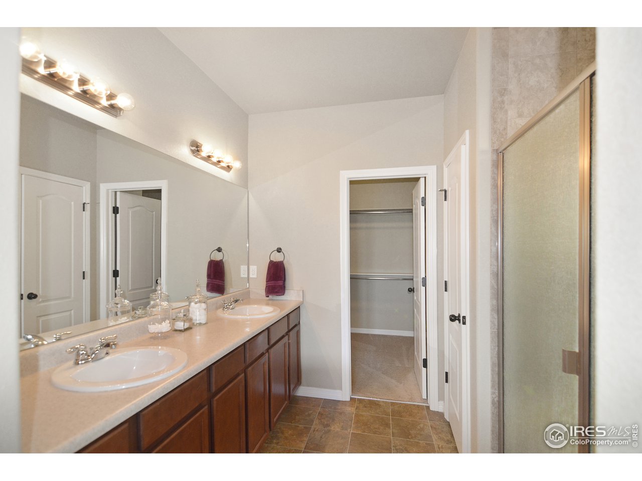 2045 Reed Grass Way Colorado Springs, CO 80915 - Photo 19 of 33 a bathroom with a sink vanity and a mirror