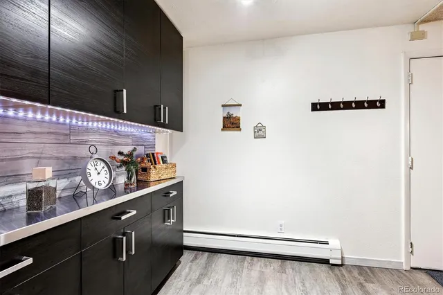 a close view of utility room