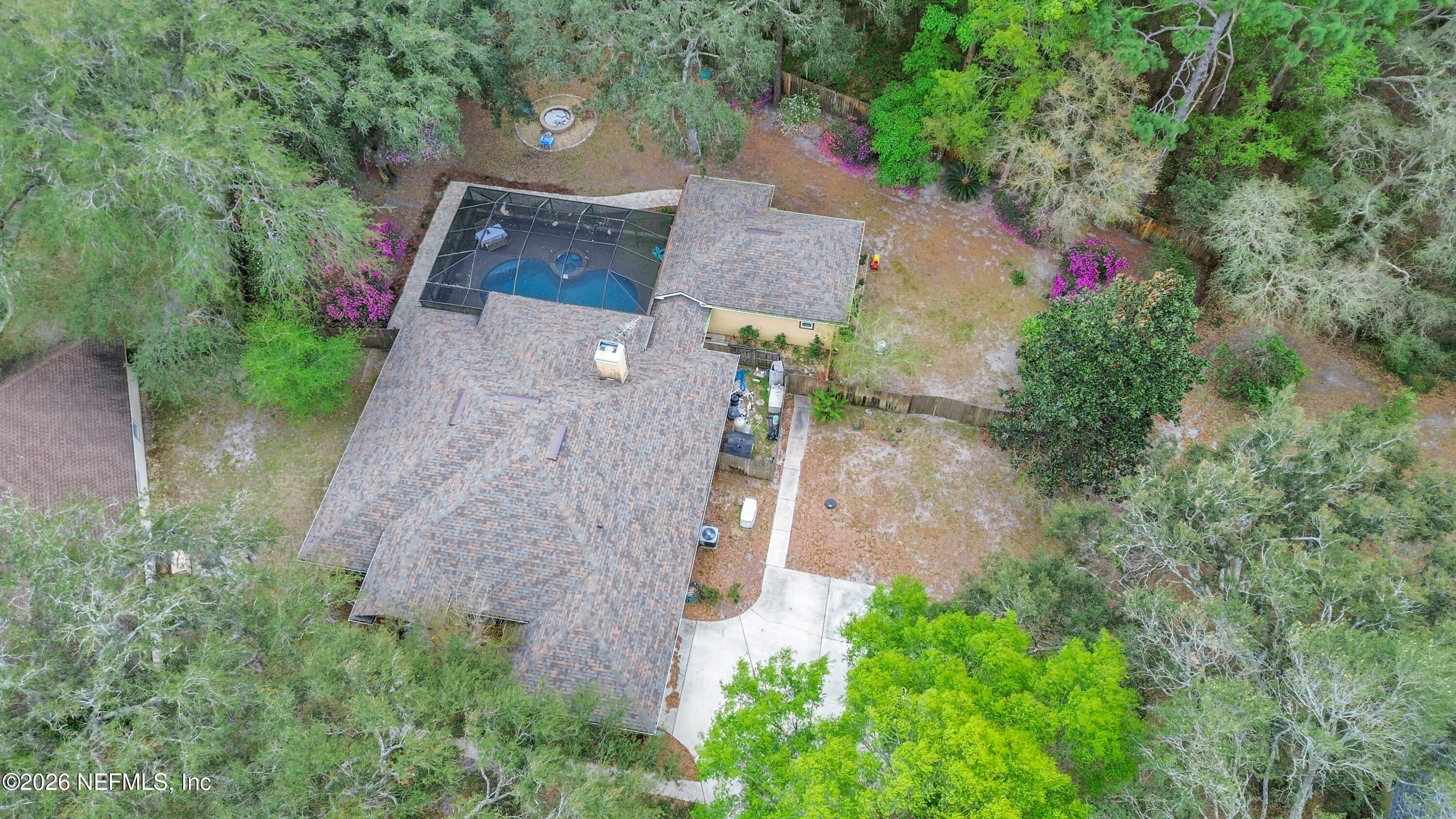 97265 Castle Ridge Drive Yulee, FL 32097 - Photo 2 of 4 Fully fenced lot with mature trees