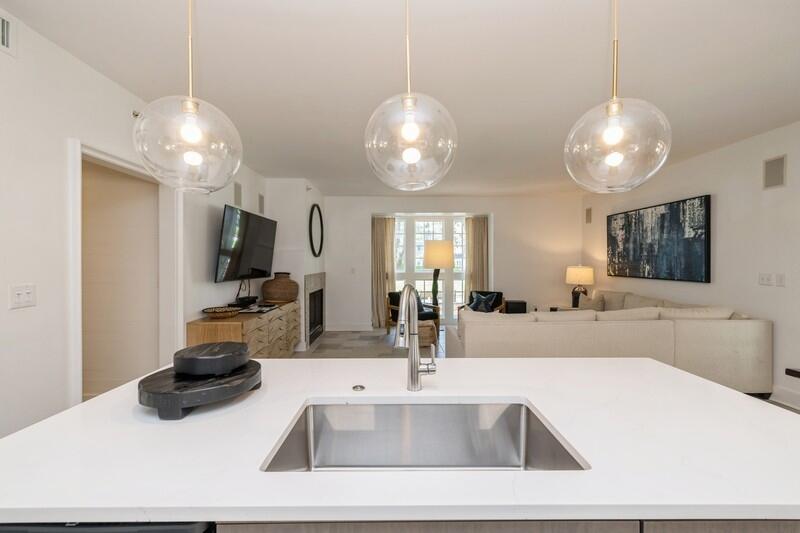 136 Georgetown Avenue, Unit 3B5 Rosemary Beach, FL 32461 - Photo 13 of 22 a kitchen with sink and a large mirror