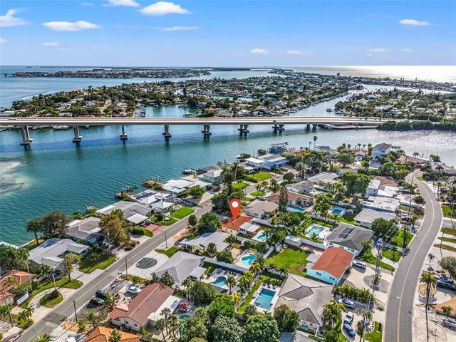 a view of a city and an ocean view