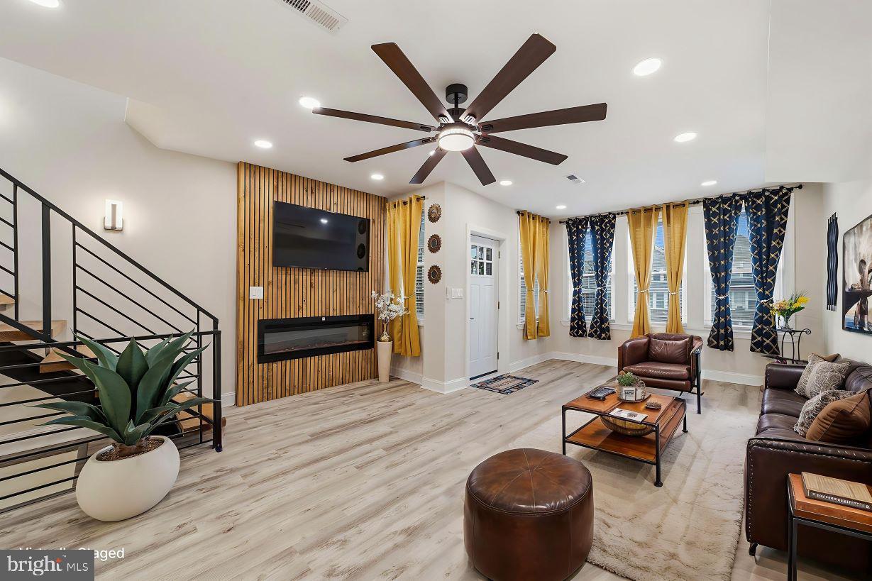 2461 79th Avenue Philadelphia, PA 19150 - Photo 5 of 41 Living Room Virtually Staged/Enhanced
