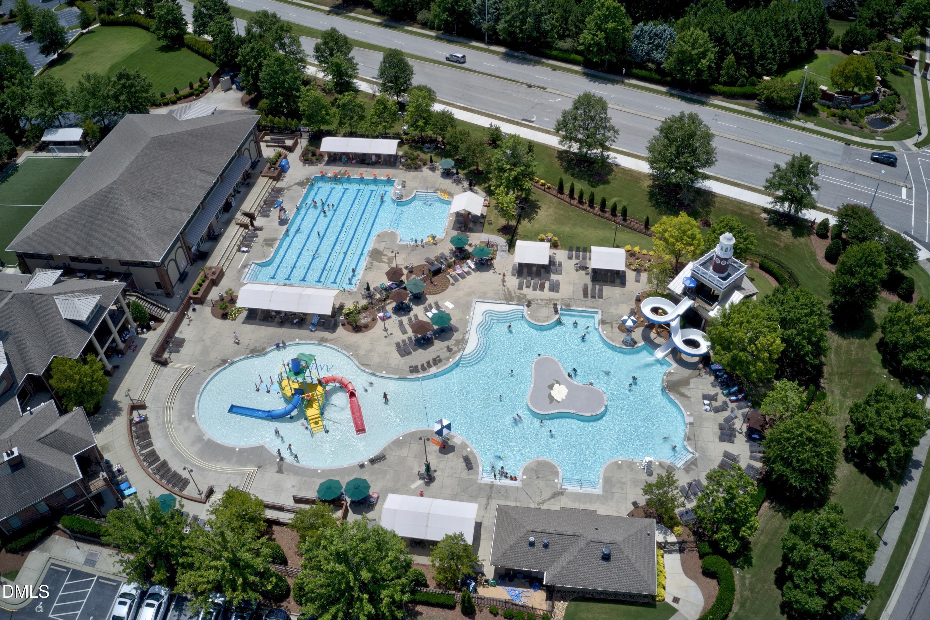 307 Ashdown Forest Lane Cary, NC 27519 - Photo 89 of 91 Pool-Aerial-1