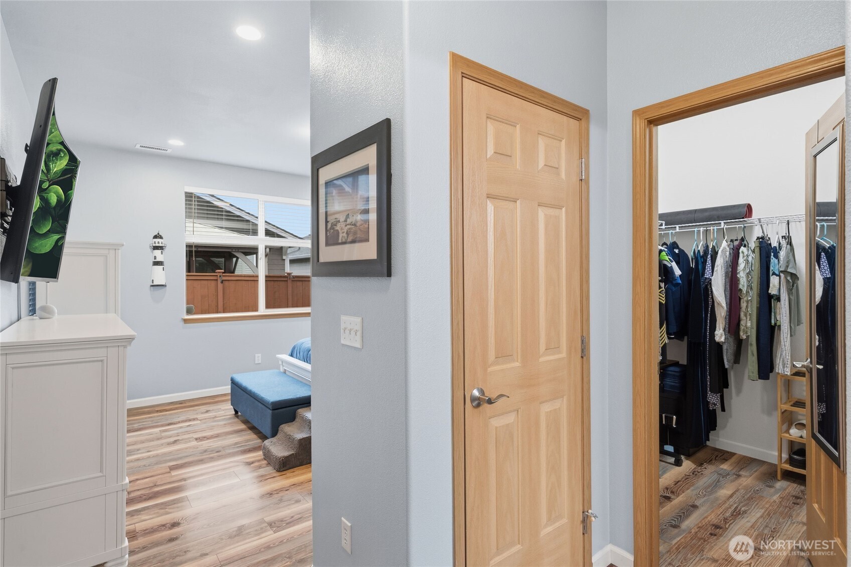 8218 Bainbridge Loop Northeast Lacey, WA 98516 - Photo 23 of 40 a view of a bathroom from the hallway