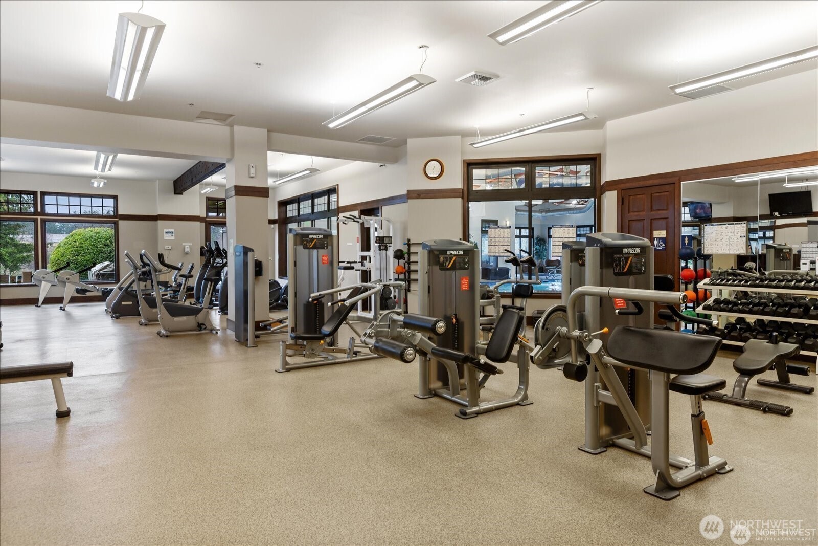 8218 Bainbridge Loop Northeast Lacey, WA 98516 - Photo 37 of 40 a view of a room with gym equipment