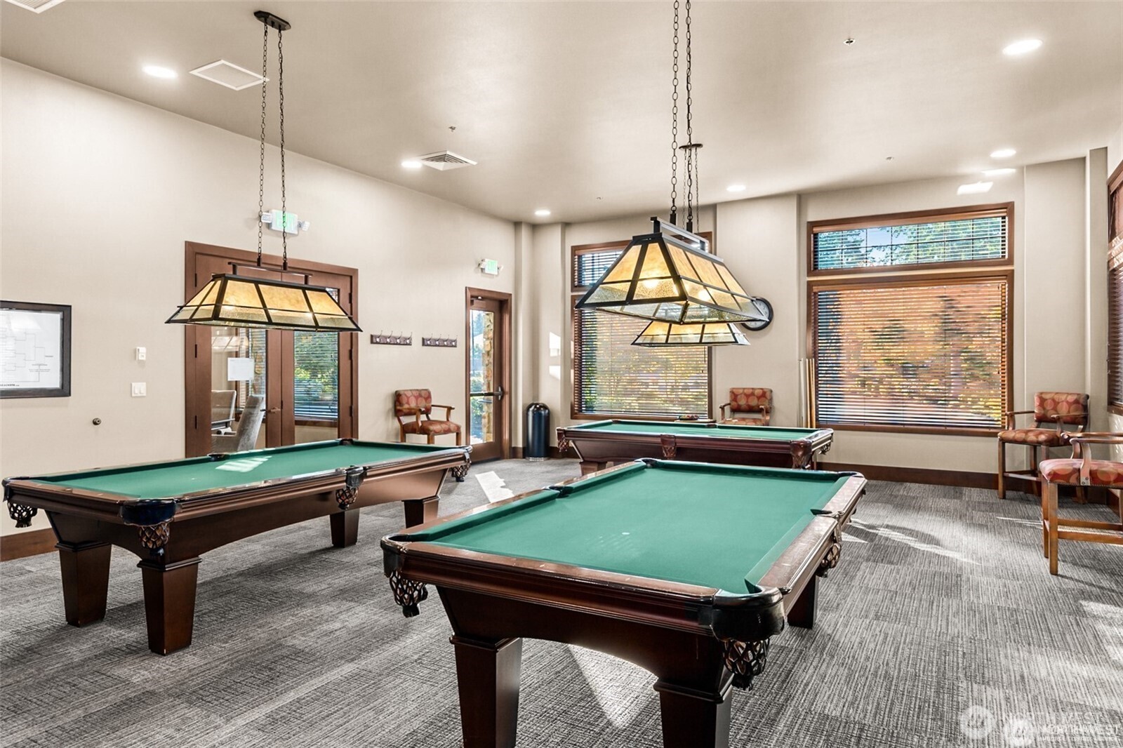8218 Bainbridge Loop Northeast Lacey, WA 98516 - Photo 39 of 40 a room with pool table and windows