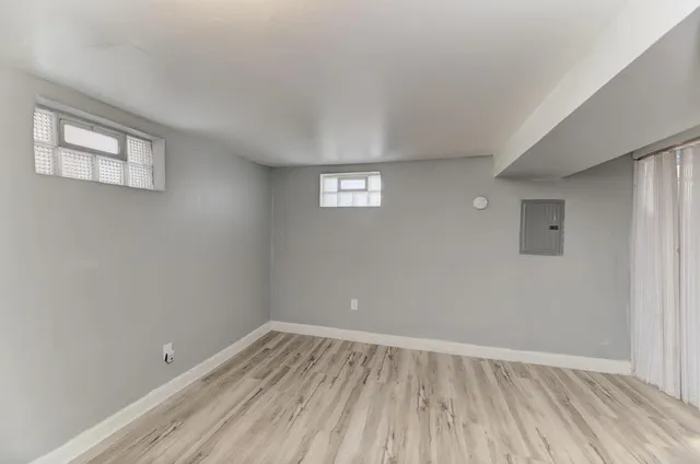 wooden floor in an empty room