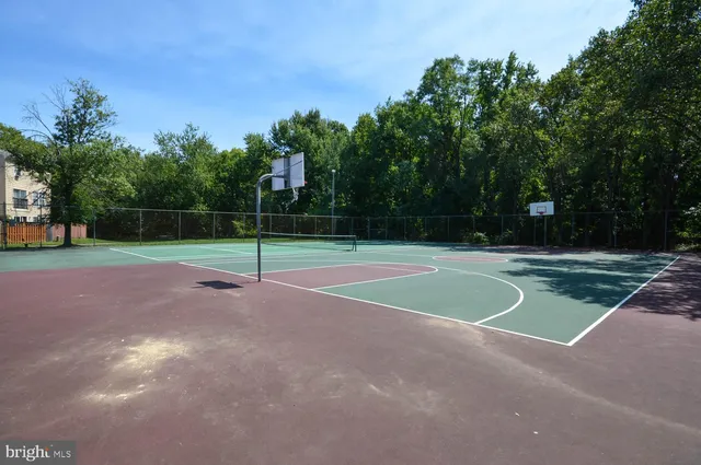 a view of a basketball court