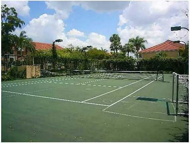 a view of a tennis court