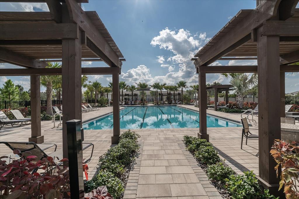 2466 Riversong Ldg Lane Wesley Chapel, FL 33543 - Photo 30 of 33 a front view of a house with garden
