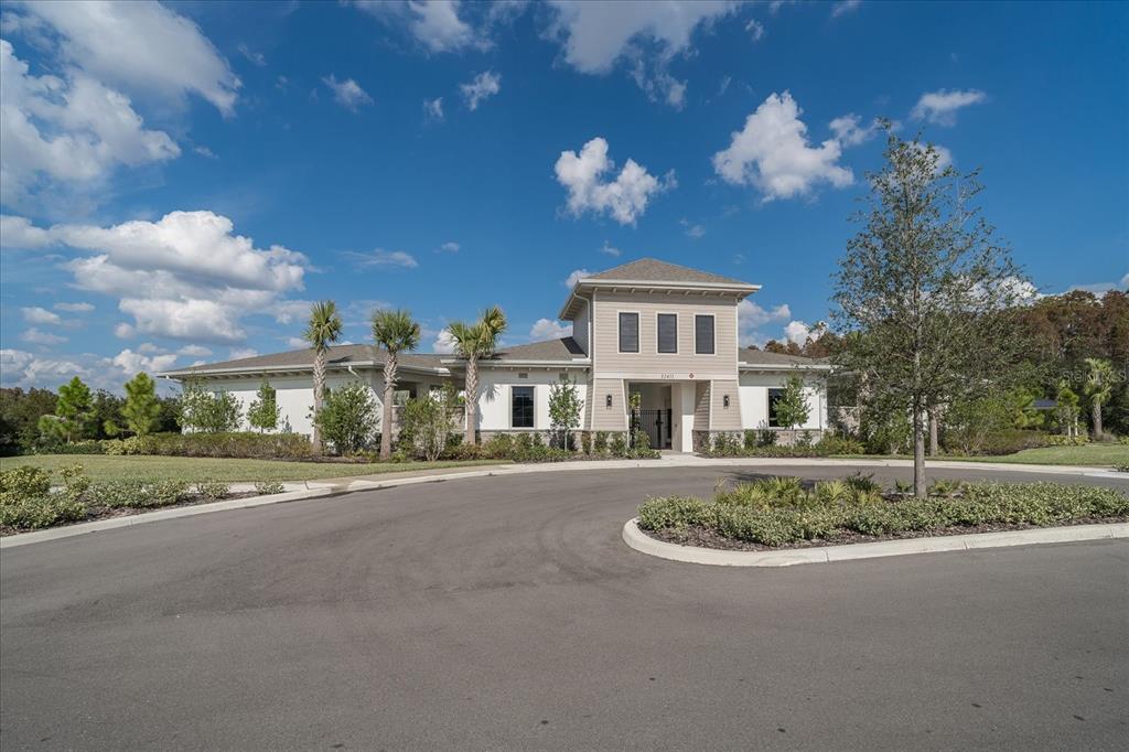 2466 Riversong Ldg Lane Wesley Chapel, FL 33543 - Photo 31 of 33 a view of a house with a yard