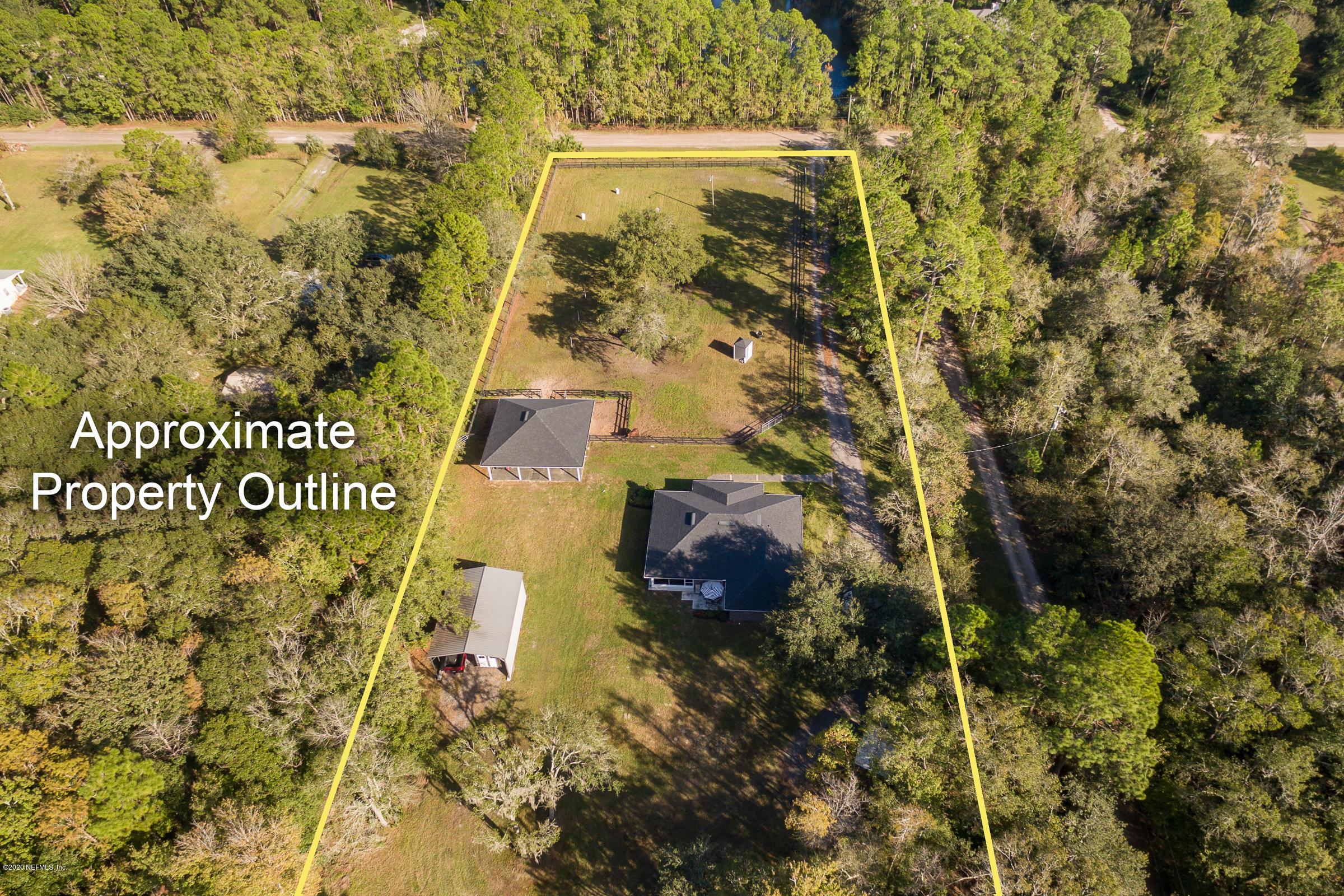 13160 Caldwell Road Jacksonville, FL 32226 - Photo 2 of 53 54-Aerial Front Half of Property
