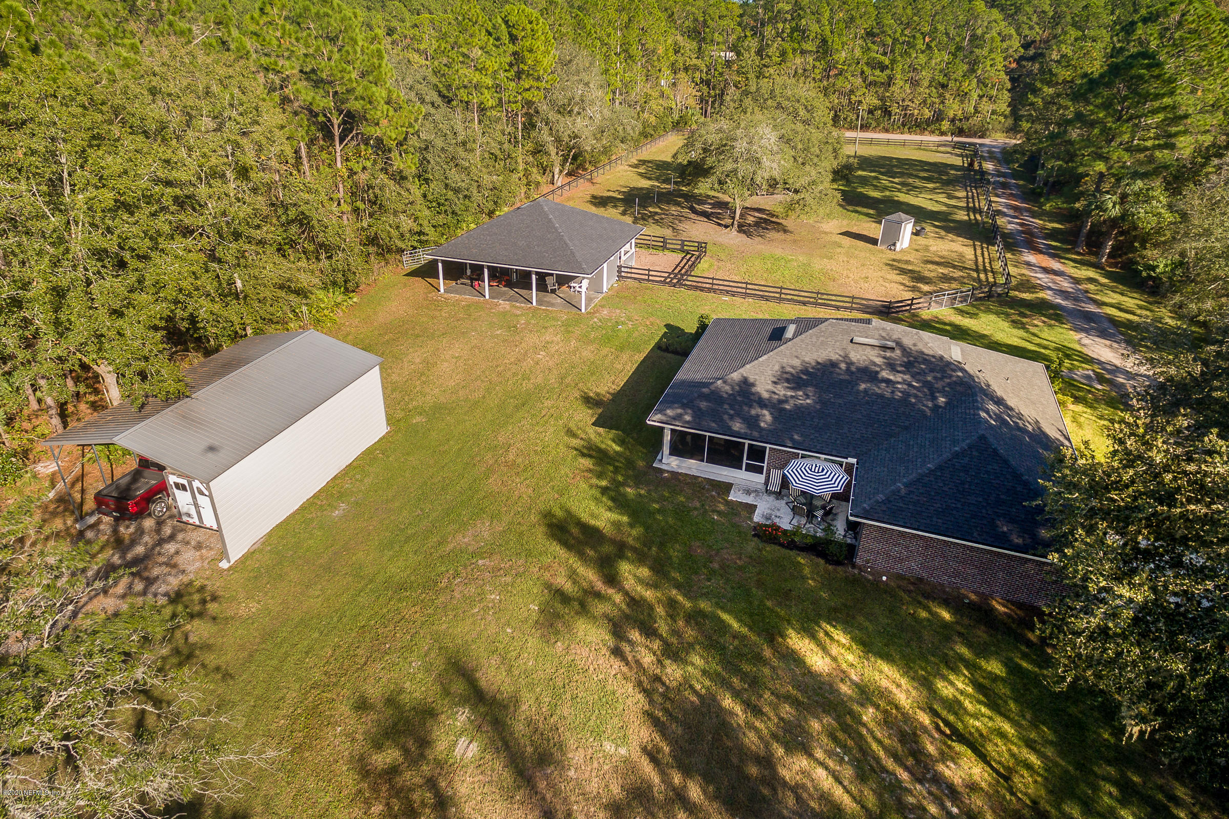 13160 Caldwell Road Jacksonville, FL 32226 - Photo 31 of 53 31-Aerial Back View of Home