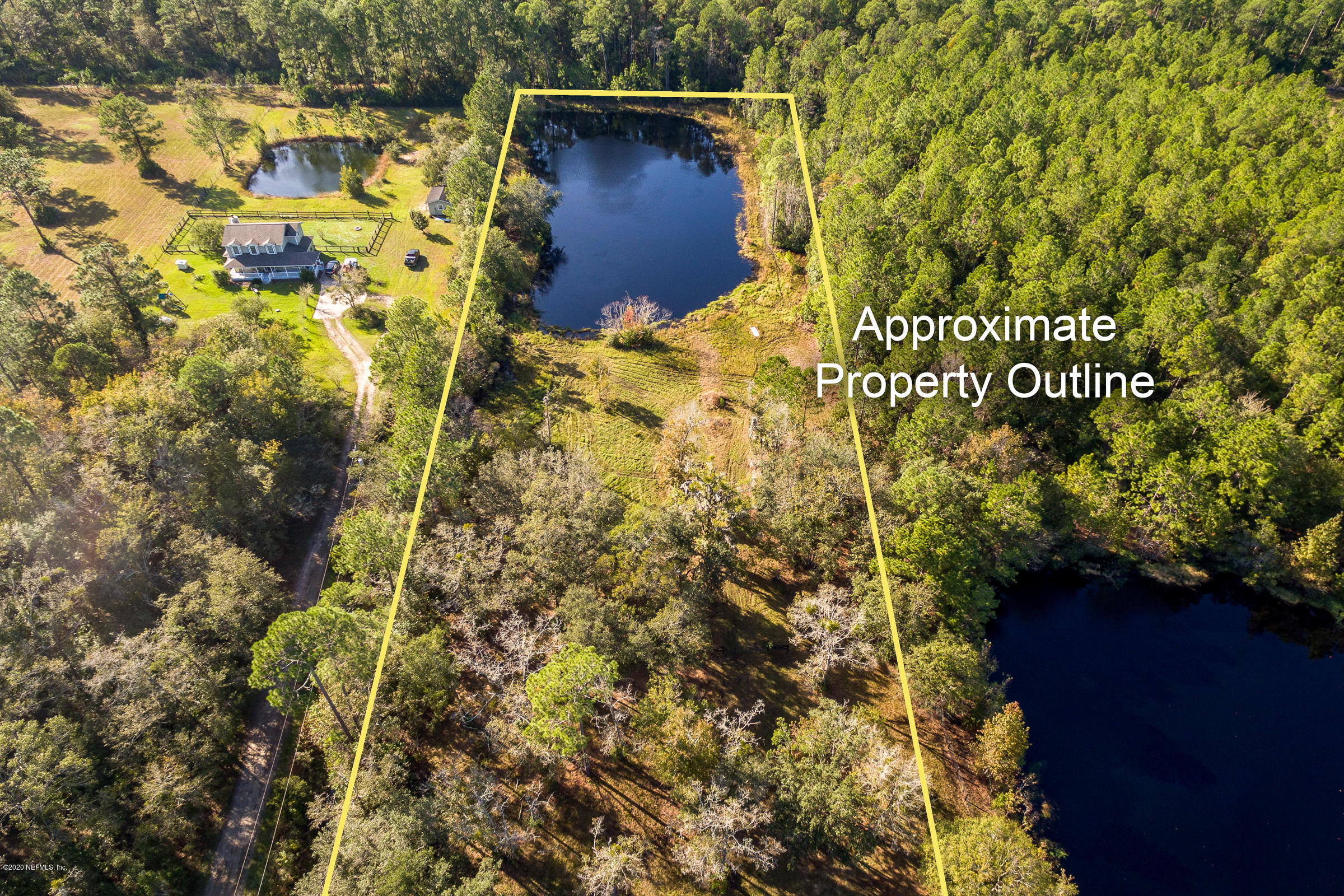 13160 Caldwell Road Jacksonville, FL 32226 - Photo 46 of 53 48-Aerial Back Half of Property