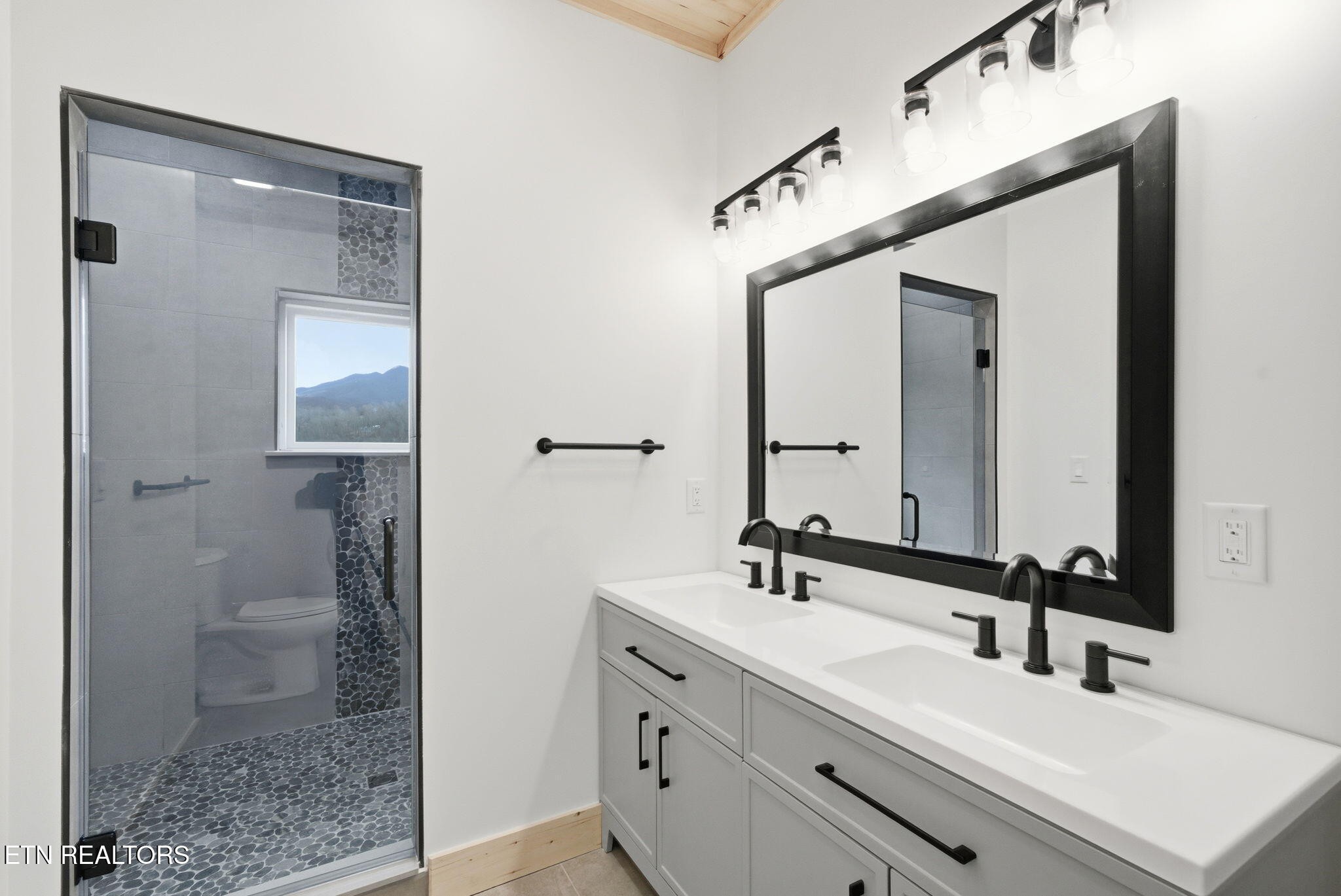 650 Ridge Top Loop Gatlinburg, TN 37738 - Photo 20 of 38 a bathroom with a sink a toilet and shower