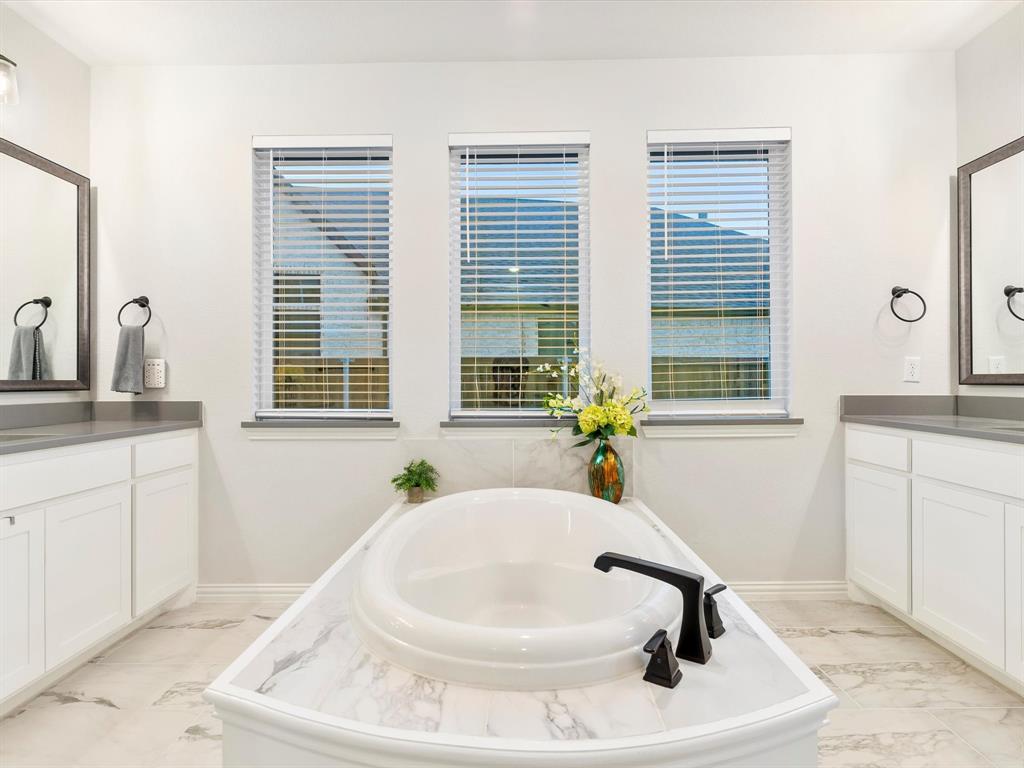 2156 Cloverfern Way Haslet, TX 76052 - Photo 24 of 40 a bathroom with a sink and a bathtub