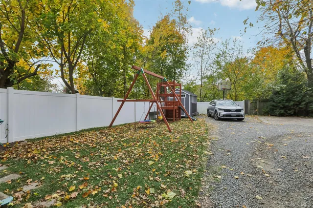 a backyard of a house