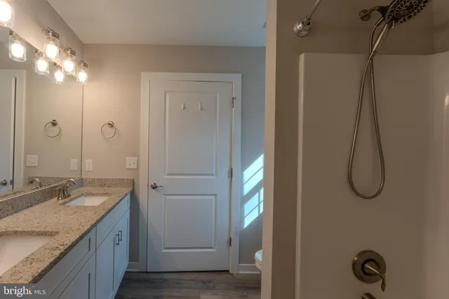 a view of a park with slide