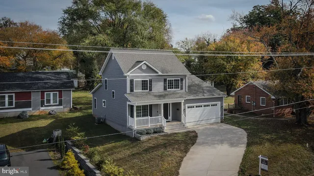 a view of a house with a porch