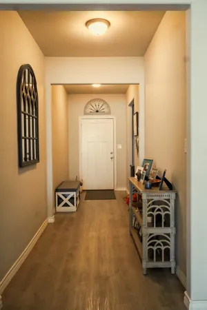a view of a livingroom with a window