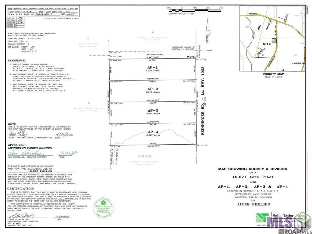 Tbd Tract Ap-4 Tbd Tract Ap-4 Reinninger Road Denham Springs, LA 70706 - Photo 5 of 5