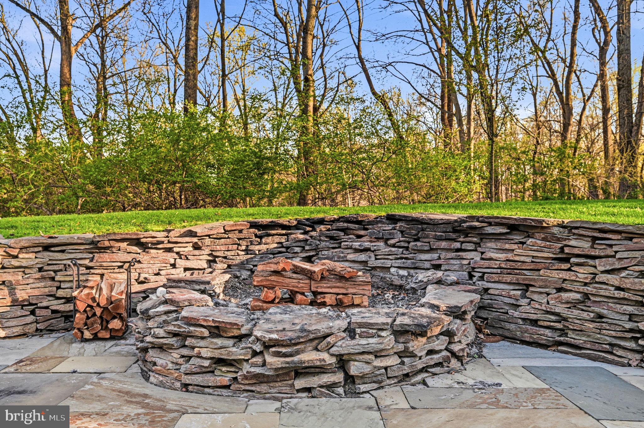 1714 Hickory Hill Road Chadds Ford, PA 19317 - Photo 61 of 82 Back Patio Fire Pit